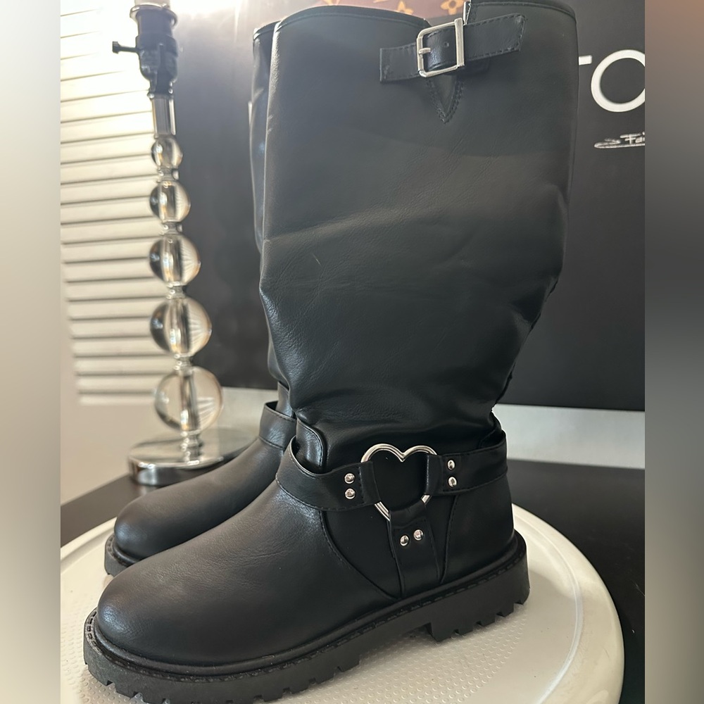🆕Jellypop Kids Heart Faux Leather Boots